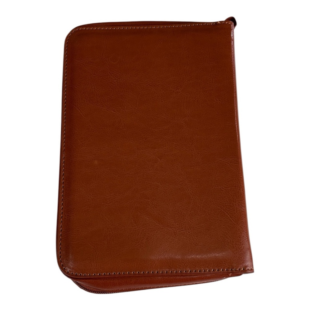 Brown Leather Bible case Cover NWT - Picture 3 of 12